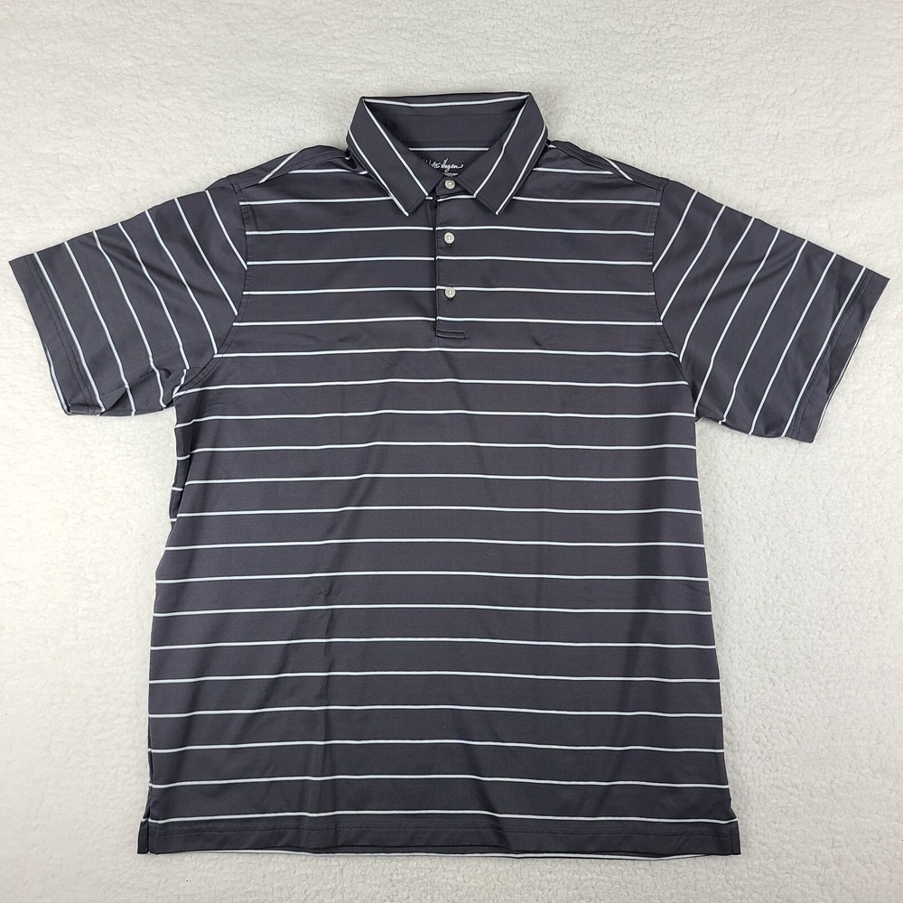 Walter Hagen Polo Shirt Mens 2XL XXL Dark Gray‎ Hydro Dri Golf Performance